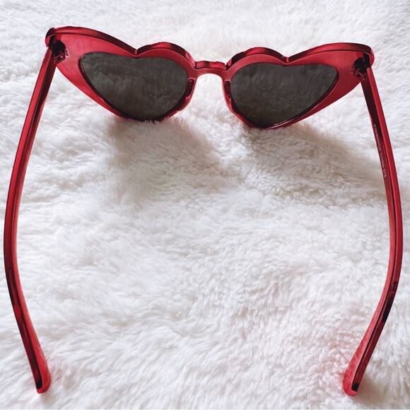 Addison Red Heart-Shaped Sunglasses - Picture 8 of 13